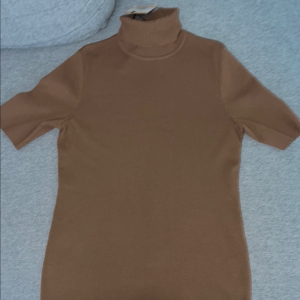 NWT Anne Klein women’s  Turtleneck short sleeve Sweater
